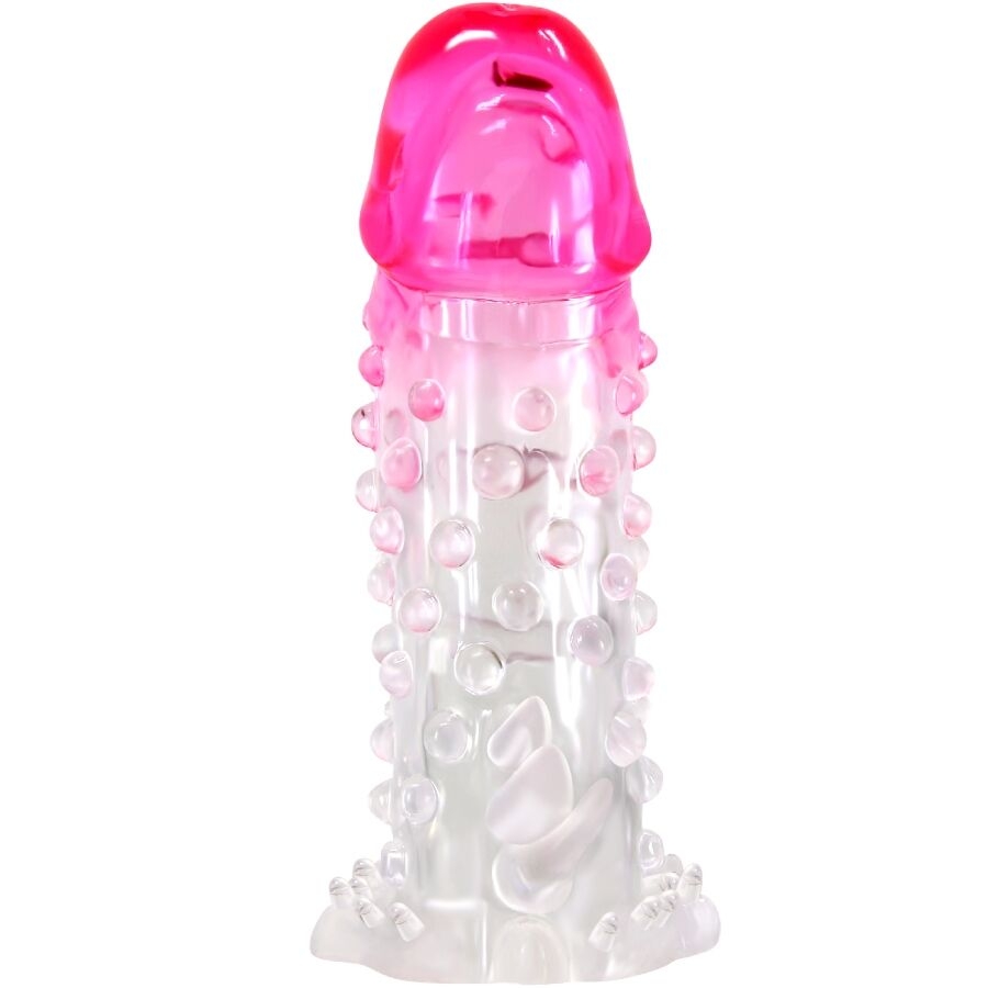 WILFORD FUNDA REALÍSTICA ALARGADORA CON RELIEVE PARA PENE RO