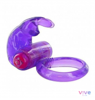 Anillo vibrador de silicona lila