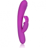 Abraçar massageando coelho vibrador roxo