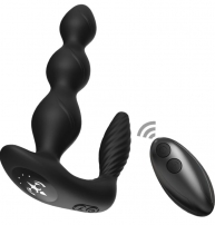VIBRATORE E STIMOLATORE MANFUN PLUG ANALE TELECOMANDO NERO