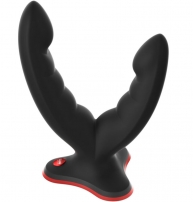 DOPPIO DILDO E MASSAGGIATORE RYDE NERO