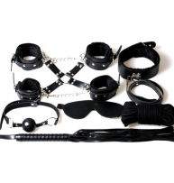 Set bondage 8 piezas negro
