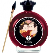 Body painting Shunga de fraises et de champagne