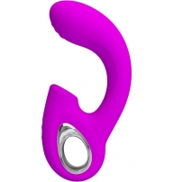 SIBEL VIBRADOR PUNTO G + ESTIMULADOR CLÍTORIS 10 VIBRACIONES