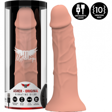 ASHER ORIGINAL DILDO M - VIBRADOR WATCHME TECNOLOGIA SEM FIO