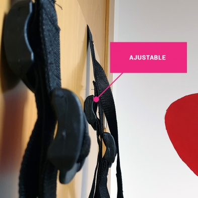 Altalena da porta regolabile, perfetta per esperienze BDSM.