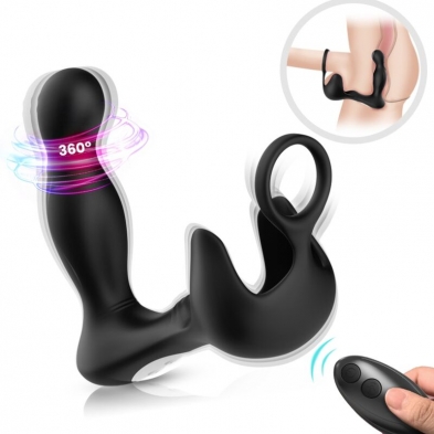 VIBRATORE SURROUND ANALE E STIMOLATORE TESTICOLO E ANELLO TE