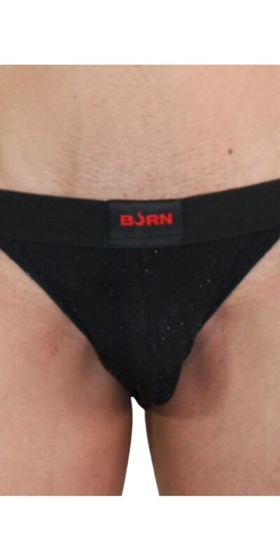 003 JOCK BRILLANTE NEGRO S Jockstraps audaces de diseño sensual y colores vibrantes