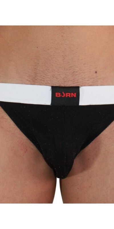 004 JOCK BRILLANTE NEGRO / BLA Jockstrap ousado e confortável, realça a sensualidade e o estilo.