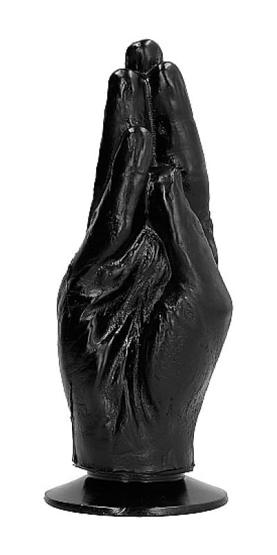 ALL BLACK DILDO FISTING 21 Dildo ergonómico para fisting avanzado, compatible con agua