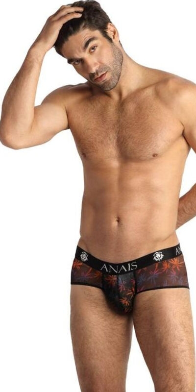 ANAIS MEN SPORTY Calzoncillos deportivos con tul negro, cómodos y coloridos