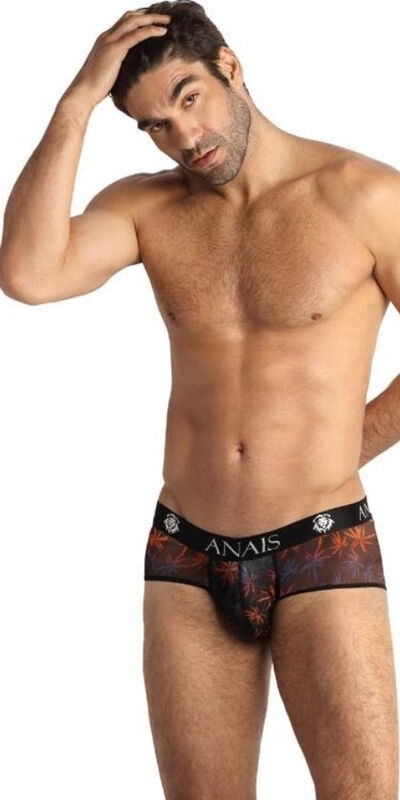 ANAIS MEN  SPORTY Slip sportivi in tulle nero, comodi e super colorati