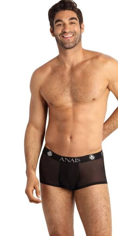 ANNAIS MEN BOXER Boxer nero con taglio sportivo.