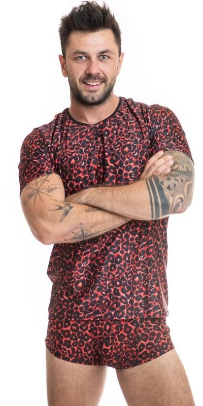 ANAIS MEN  WILD T-SHIRT Lingerie : débardeur moulant, motif tribal, microfibre.