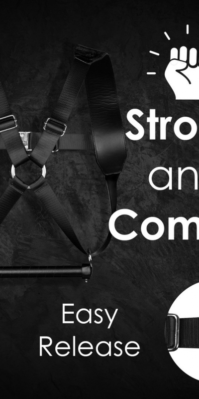 ARNÉS DEL JUICIO Découvrez notre harnais BDSM en cuir PU, spécialement conçu pour les dominateurs aguerris