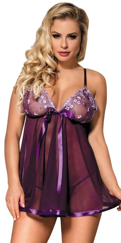 BABYDOLL PURPLE Intimo femminile sensuale ed elegante. ideale per occasioni speciali.