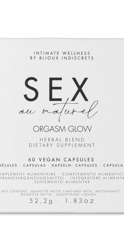 BIJOUX ORGASM GLOW Integratore vegano per aumentare il desiderio; mix di erbe