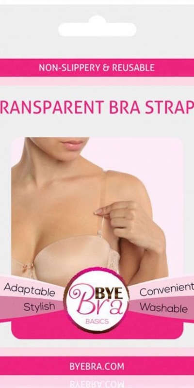 BYE-BRA FLEXIBLE Tirantes de sujetador transparentes para lucir sin tirantes