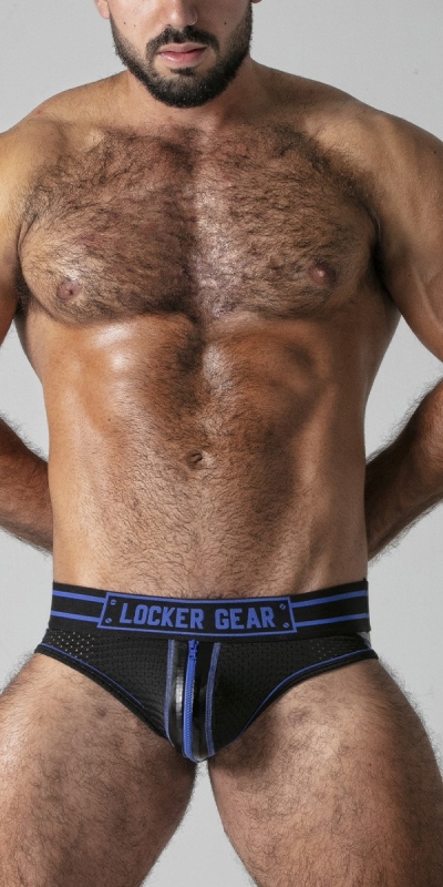 CUECA MASSIVE JOSH LOCKER GEAR Calcinha quadrada erótica com design moderno e ousado.