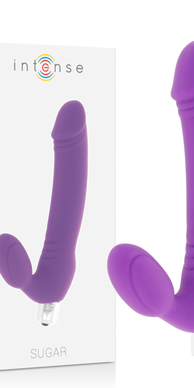 SUGAR INTENSE Dildo vibrante doppio in silicone medicale, 7 modalità, resistente