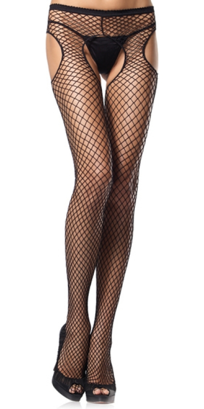 LEG AVENUE  SEDUCTIVE Calça de rede industrial leg avenue com aberturas