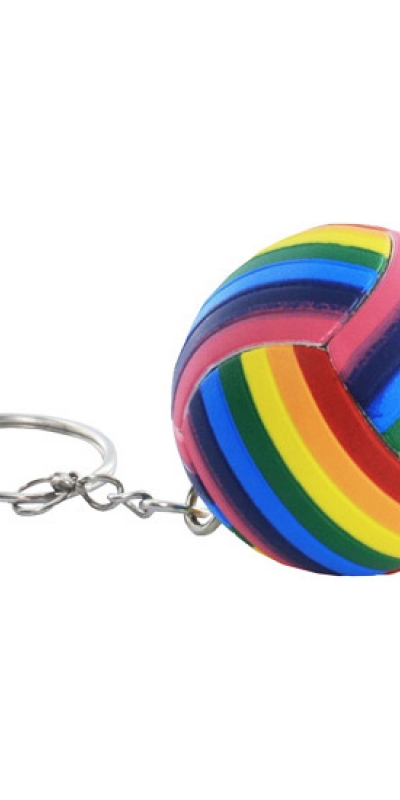 LLAVERO BALÓN CON BANDERA LGBT Portachiavi decorativo con design lgbt, un accessorio pratico e alla moda.