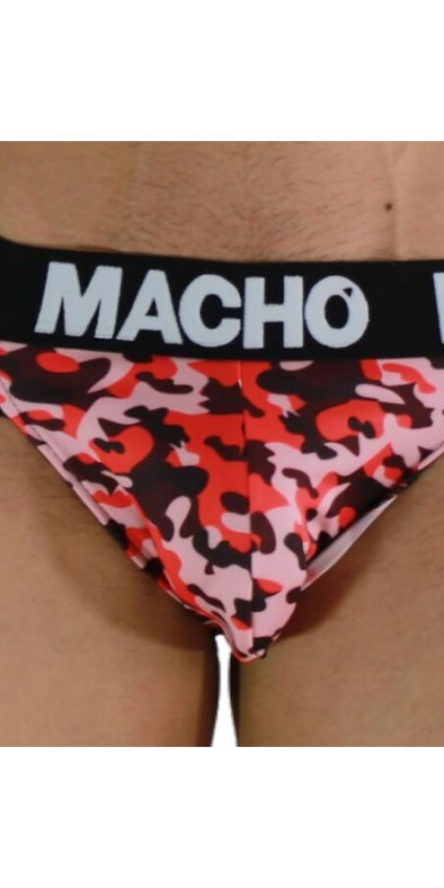 MACHO - MX28MR JOCK MILITAR RO Slip anatomico, lycra-elastano, supporto e comfort