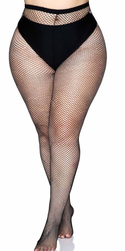 MEDIAS EN RED Intimo sensuale in nylon, taglie comode. elegante
