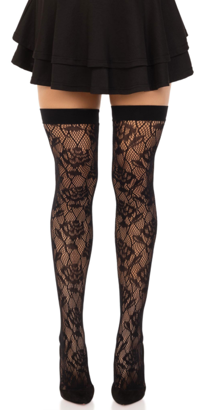 MEDIAS RED ROSAS SILVESTRES NE Collants jusqu'aux cuisses avec motif de roses.