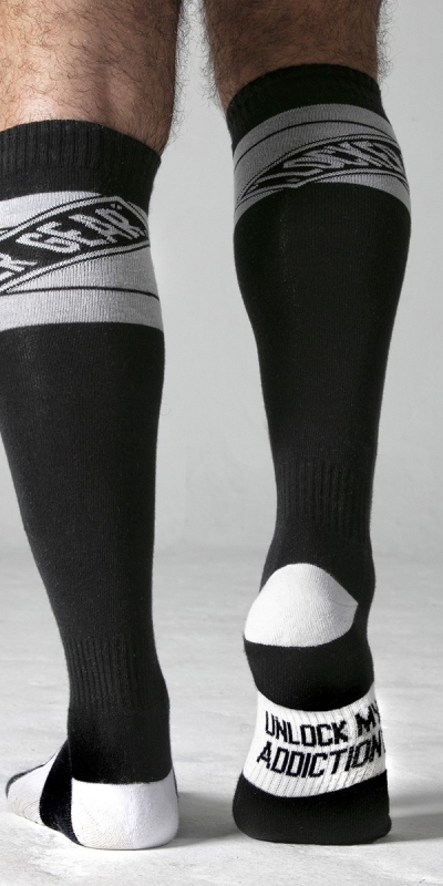  Meias altas locker gear brancas