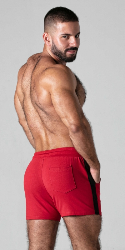 MINI LOCKER RED Short en lingerie érotique confortable et sophistiqué