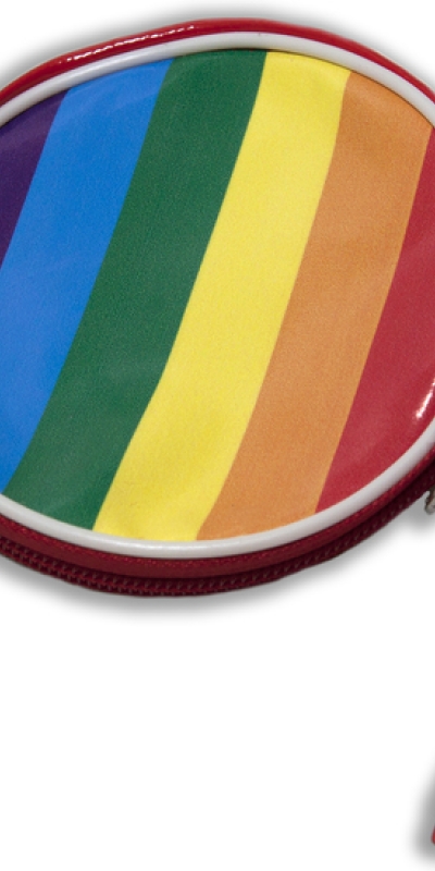 MONEDERO RENDONDO Portefeuille rond aux couleurs du drapeau lgbt+