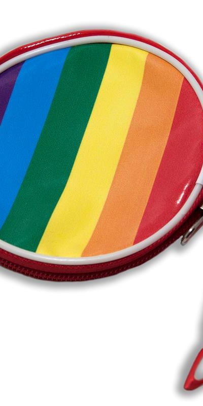 MONEDERO RENDONDO Portefeuille rond aux couleurs du drapeau lgbt+