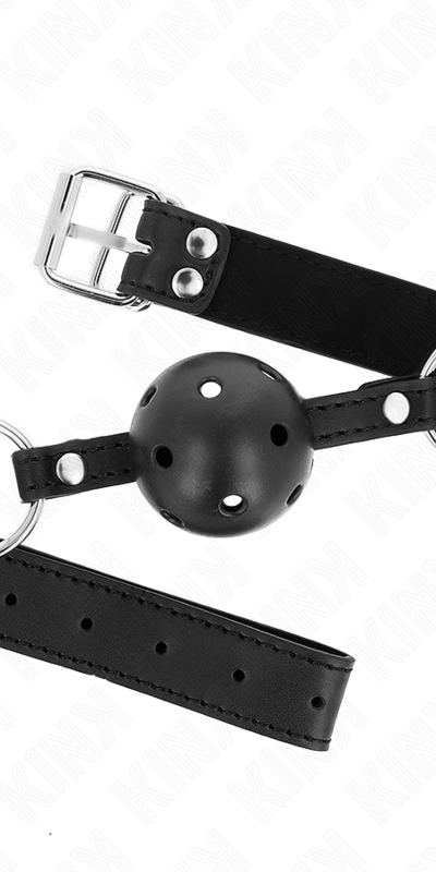 MORDAZA DE BOLA 4 CM TRANSPIRA Morsa di qualità per esperienze bdsm sicure
