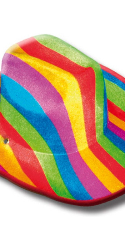 SOMBRERO Cappello da cowboy inclusivo, con design bandiera arcobaleno LGBTQ+