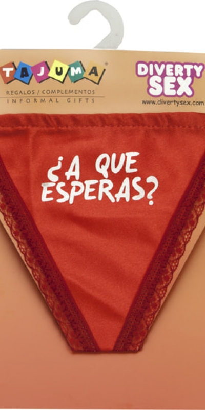 TANGA ROJO CHICA Mensagem o que você está esperando?