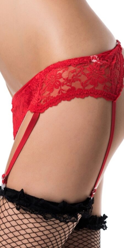 LIGUERO LOVELY Descrizione: sensuale tanga con reggicalze in pizzo