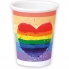 Verres jetables avec drapeau lgbt pour événements