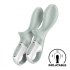 Vibrador anal inflable con 12 modos de vibración discreto y recargable