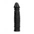 Dildo negro para placer profundo, flexible y firme