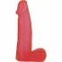 Dildo rosa en PVC, detalles realistas, suave y sin olor