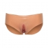 Calcinha de silicone para cross-dressing com abertura