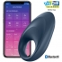 Anello vibrante con app e bluetooth mighty one ring satisfyer azzurro