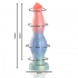 Dildo vibrador de silicona con control remoto, ergonómico