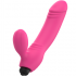 Dildo con vibración y curvas para doble estimulación