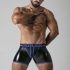 Pantaloni corti in ecopelle erotici con design audace e confortevole