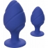 Set de 2 plugs anales con diferentes texturas con ventosa