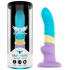 Dildo ergonómico, flexible, color pastel, base de succión