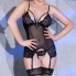 Corset elegante, sensual, con encaje y transparenciascorset elegante, sensuale, con pizz