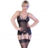 Corset elegante, sensual, con encaje y transparencias